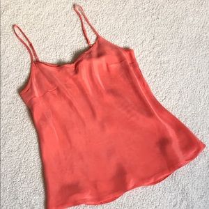 Pure + Good Anthropologie orange tank top small
